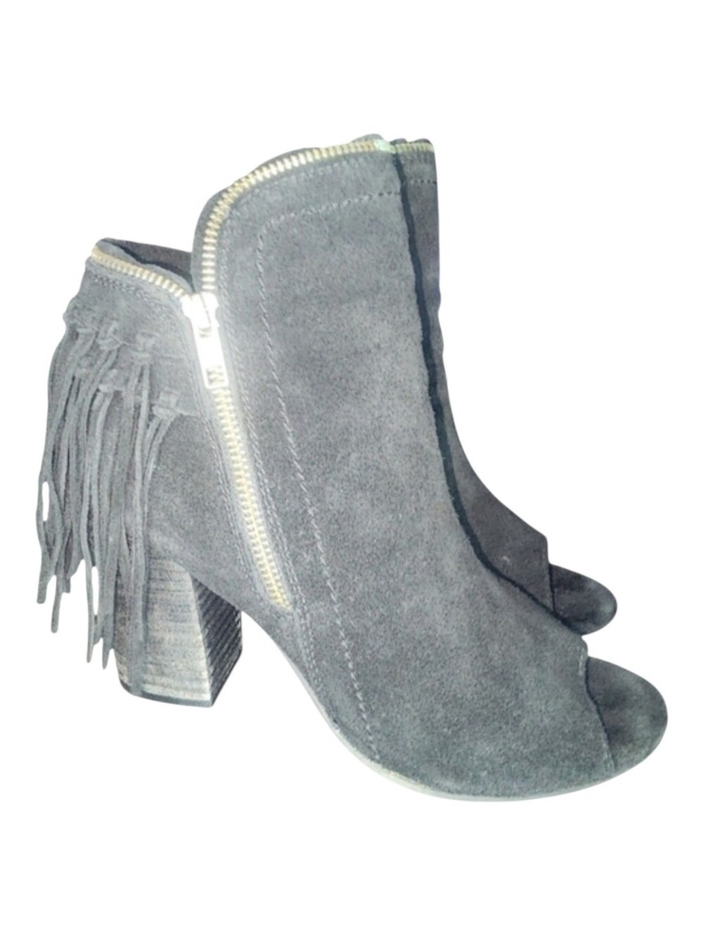 Diba True Conic Suede Peep Toe Ankle Booties, Womens 8​